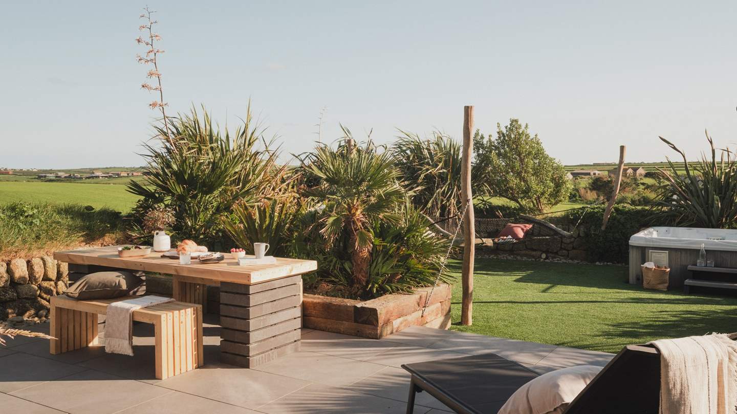 The garden is an oasis of calm wrapped in the rural landscapes of West Cornwall’s ancient countryside
