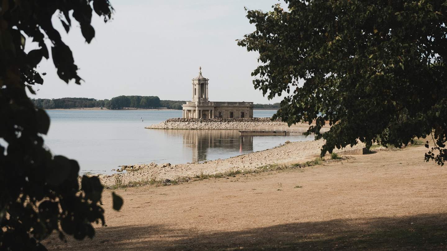 Discover the beauty of Rutland Water, where the iconic Normanton Church provides a picturesque backdrop