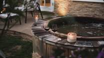 Soak beneath the stars after dark...