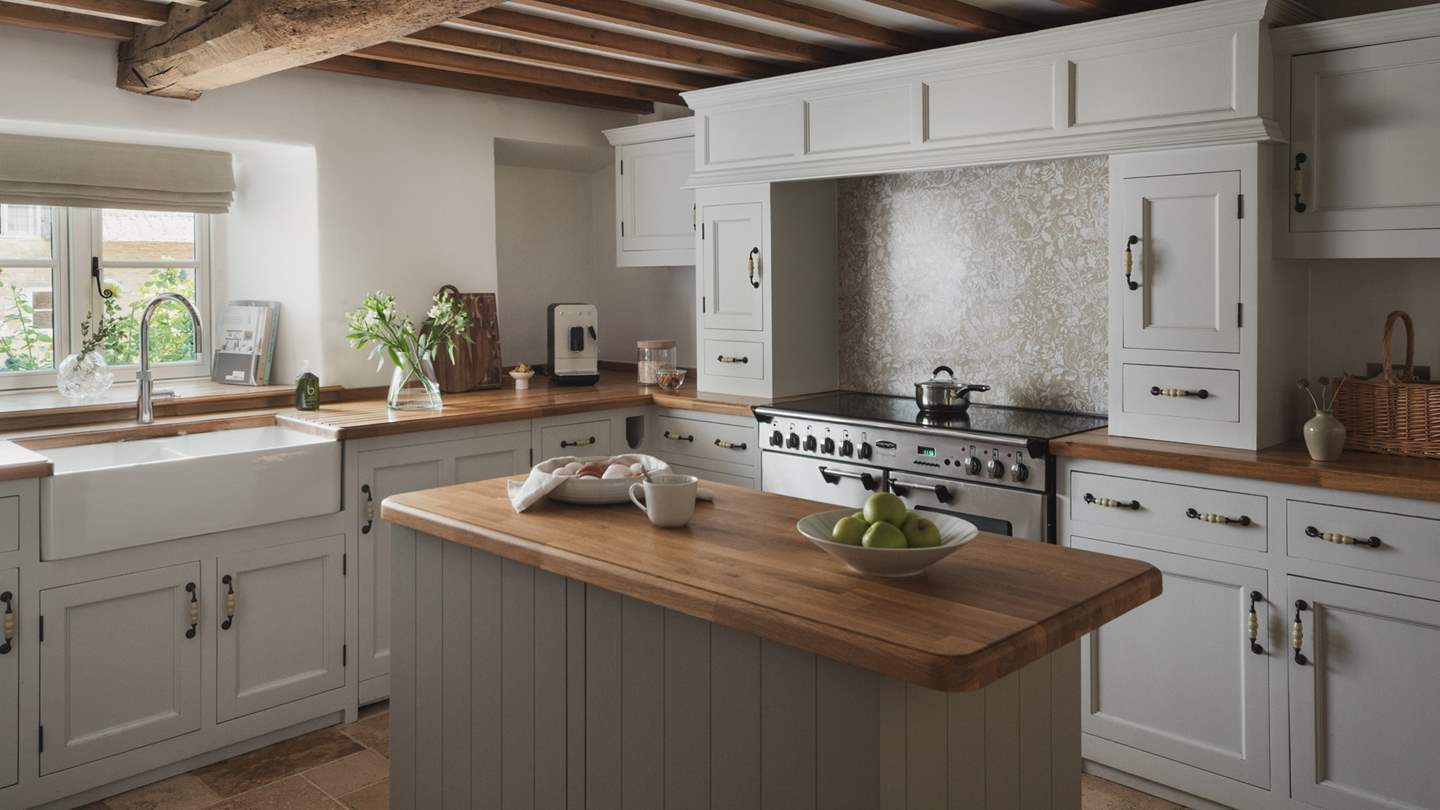 Prepare divine dishes in the traditional cottage kitchen