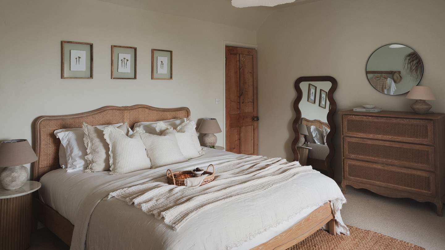 The dreamiest space to reside, the master bedroom is adorned in a palette of soothing neutral shades and organic textures 