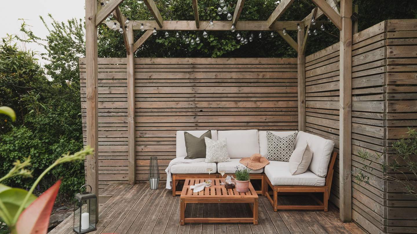 Life’s most serene moments await beneath the decked pergola