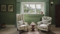 Seek a moment of quietude and perch on the occasional armchairs