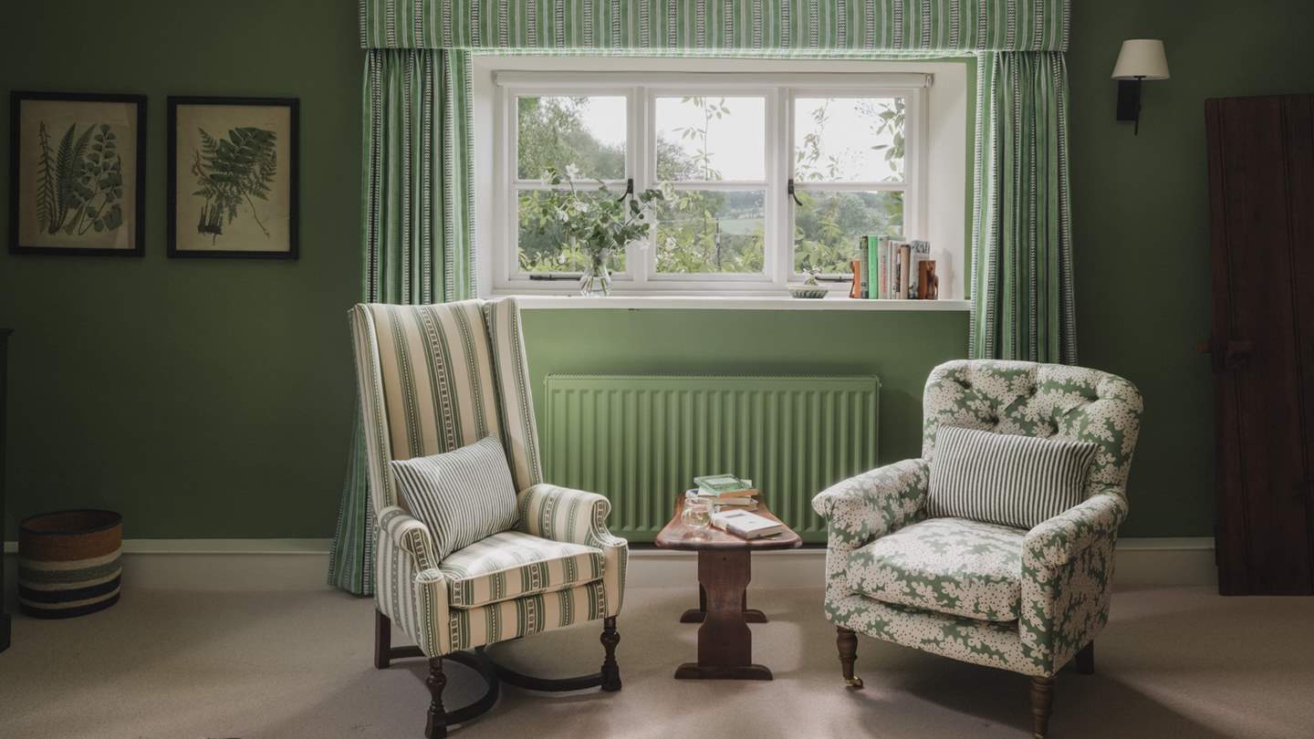 Seek a moment of quietude and perch on the occasional armchairs