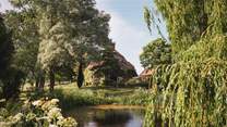 A willow tree beautiful frames our Grade II listed country dream...
