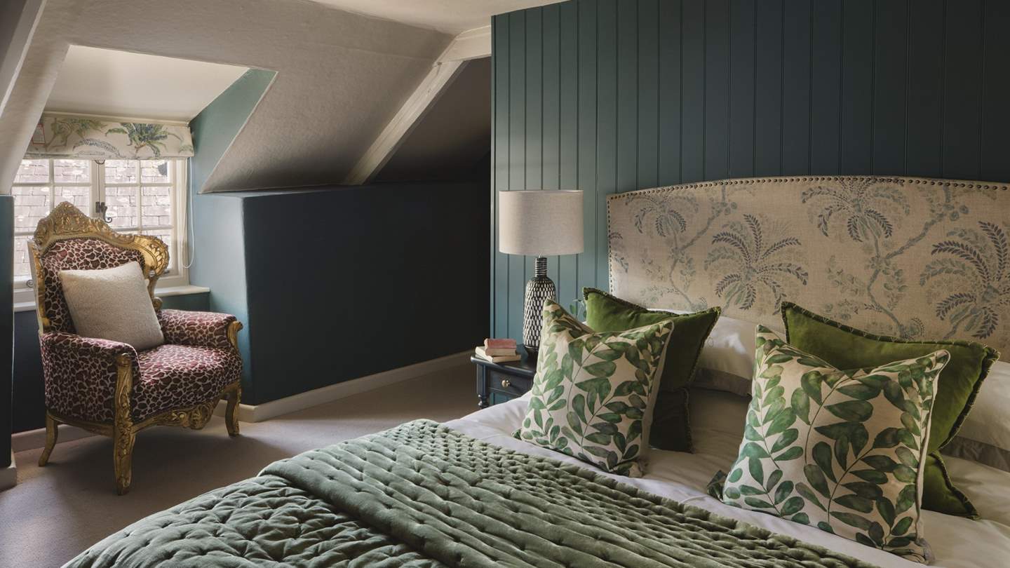 A super king bed ensures a calming space for slow mornings