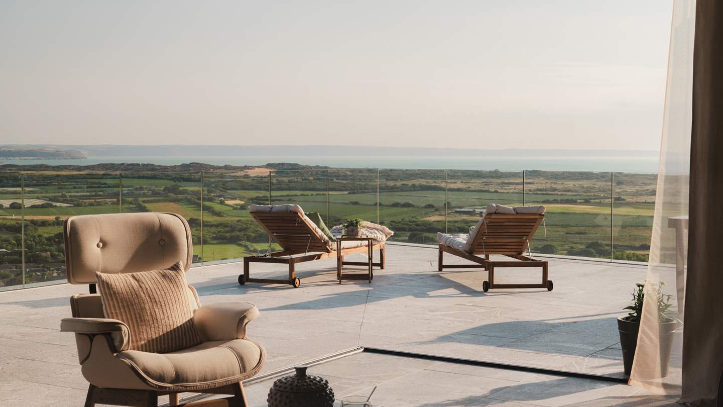 Take in the views with a glass of something special in hand...