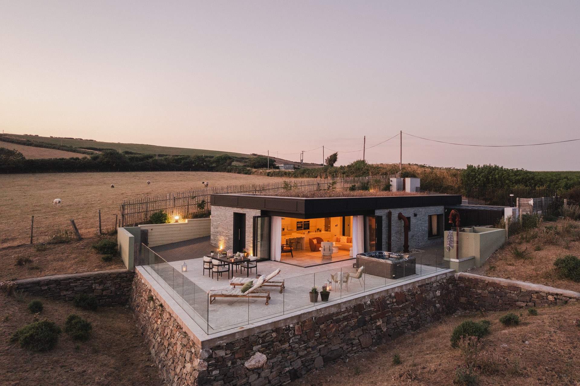 Uncover sweeping coastal vistas at our contemporary Devonshire dream for four...