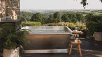 For refreshing summer dips, the outside bath is simply a dream