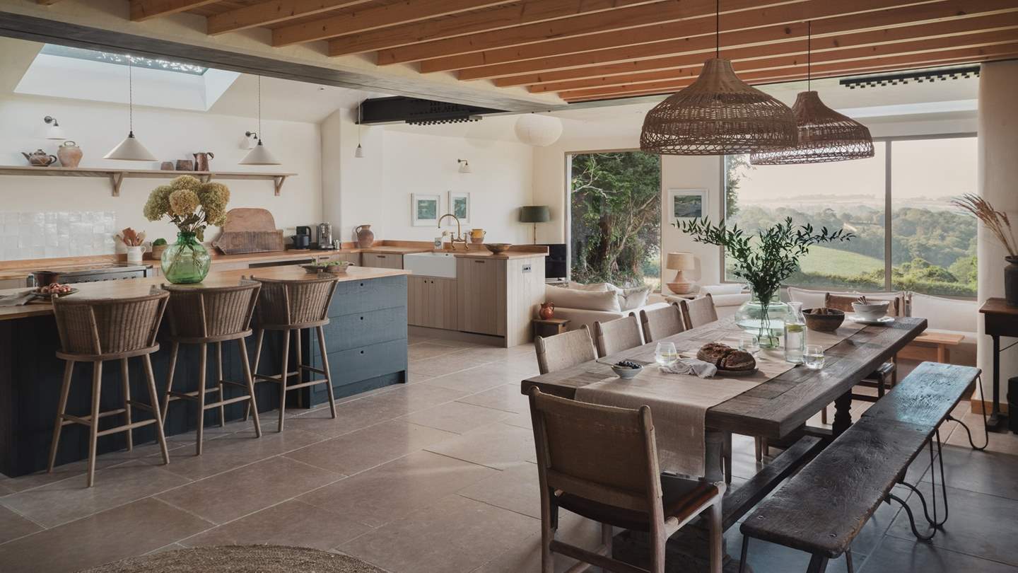 The Grange features a magnificent kitchen and dining room