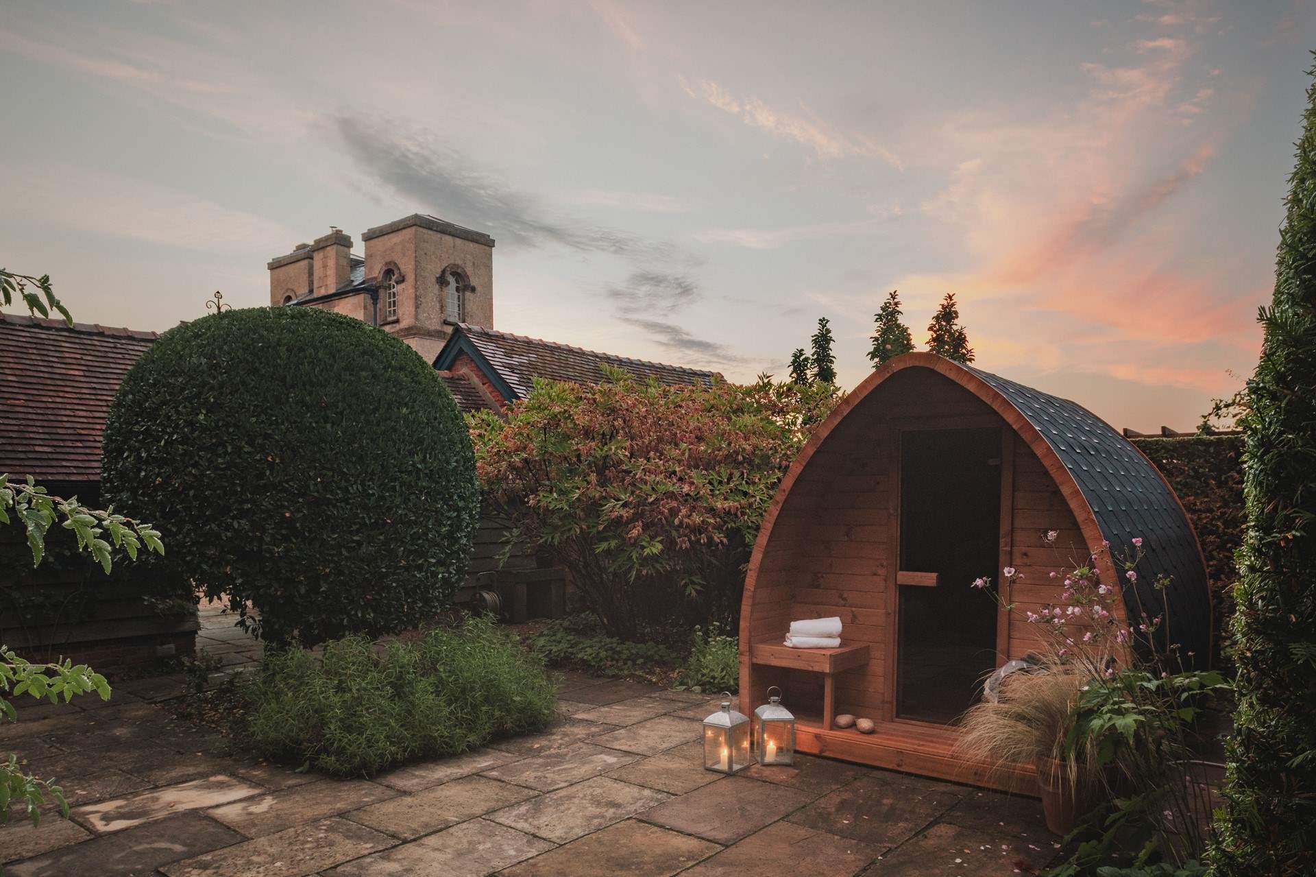 Luxury living awaits for four on the grounds of Grimsthorpe Castle in Lincolnshire...