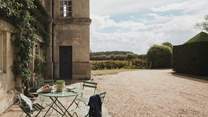 Climbing vines adore the façade of our historic retreat