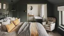An occasional chair invites for moments of calm