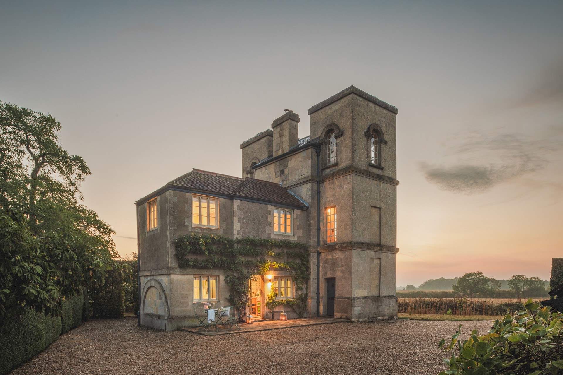Luxury living awaits for four on the grounds of Grimsthorpe Castle in Lincolnshire...