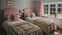 A celebration of colour, ‘Scallop’ promises twin beds upholstered in a charming scallop-print fabric