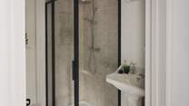 An additional shower can be found in the annexe