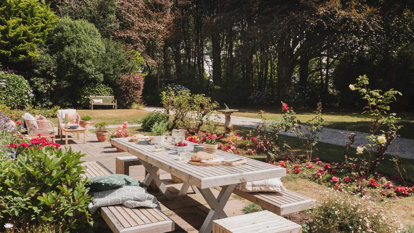 The outdoor space at Morenwyn promises alfresco magic at every turn