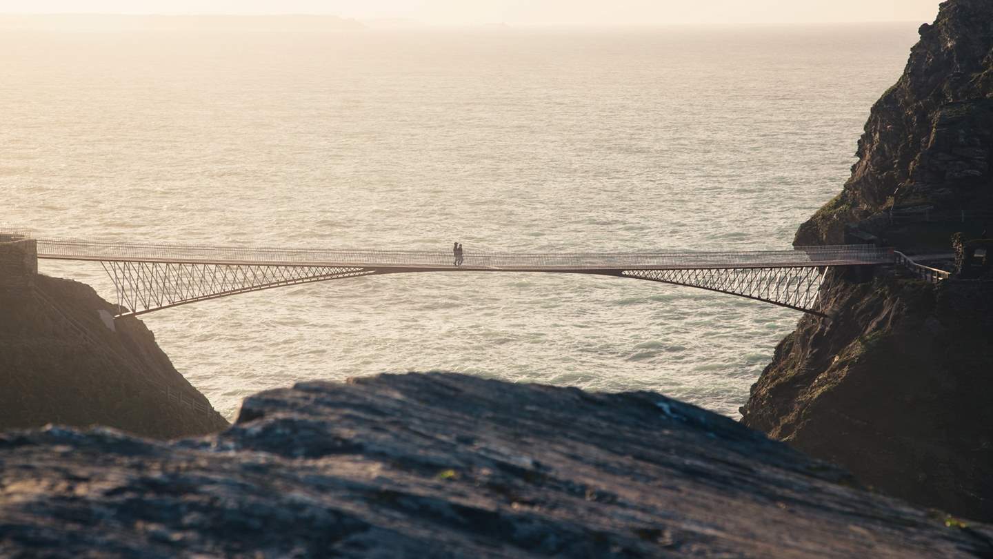 Pay a visit to historic Tintagel Castle, a dramatic coastal setting famed for myth and legend