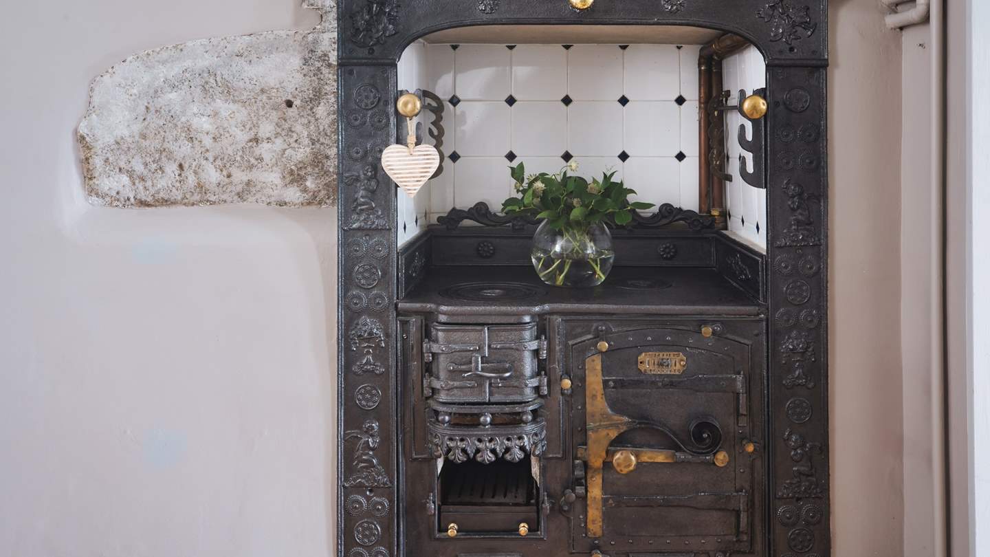This opulent Cornish range is just one of the original features of the property 