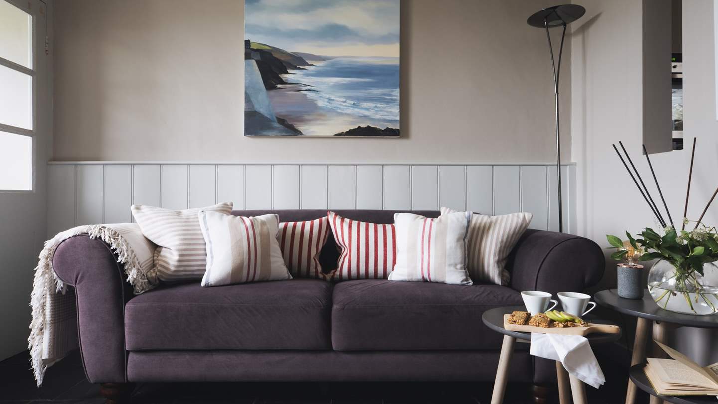 A sumptuous sofa for two, perfect for curling up together on...