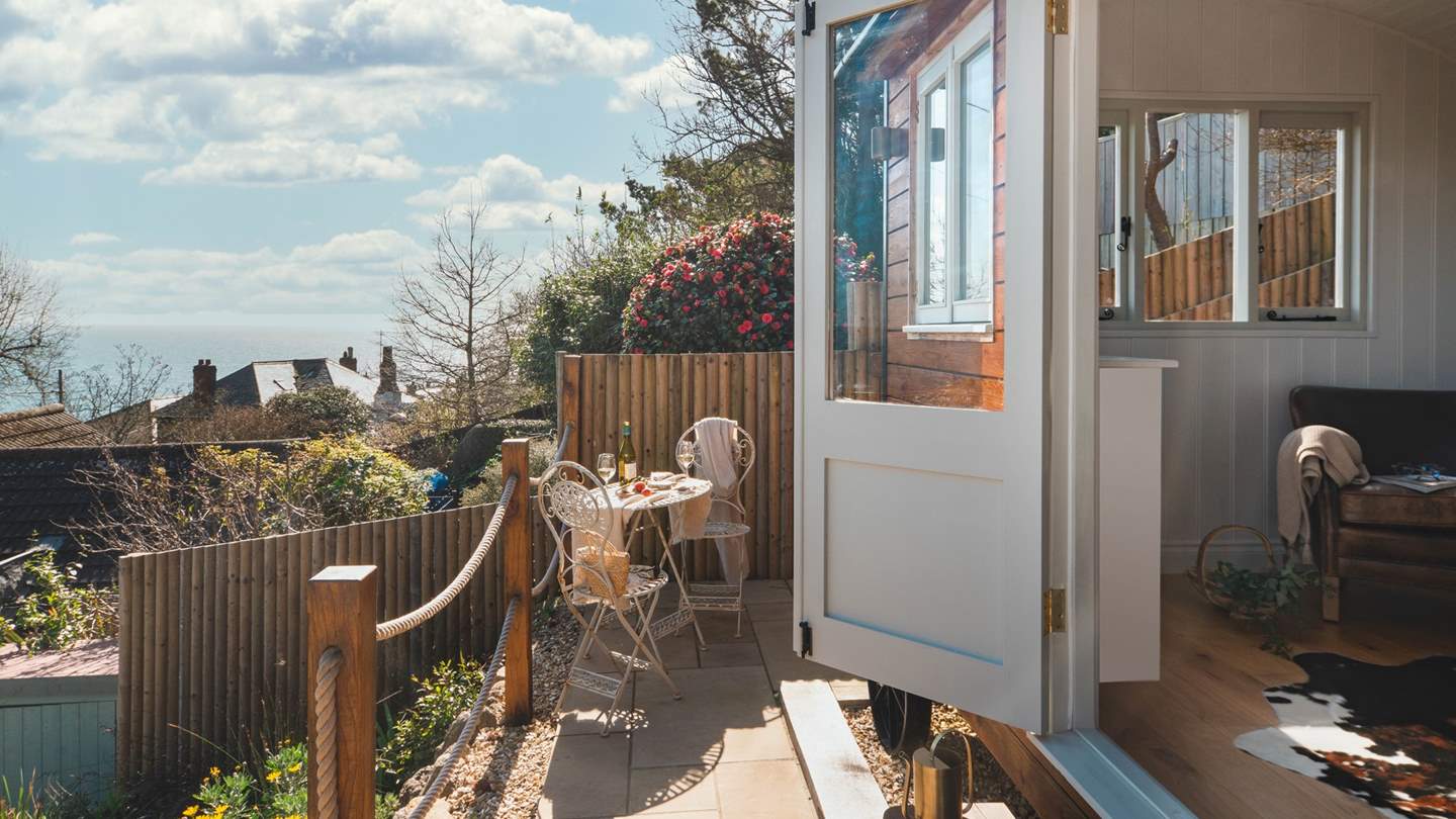 Follow the steps up to the terrace and take al fresco dining to new heights...