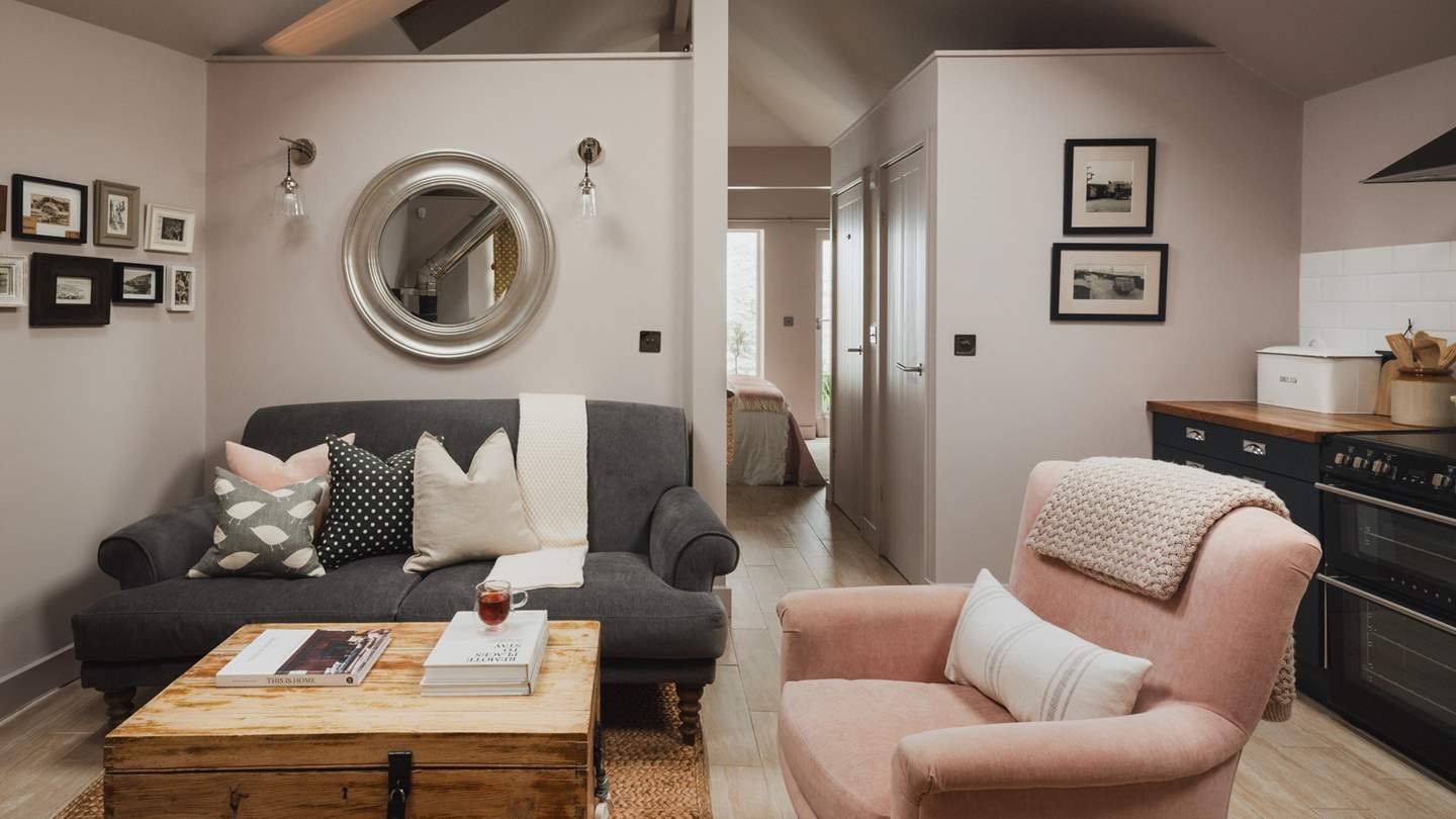 Dressed in soothing and sweet hues, The Store Room is the perfect place to reside after a day of coastal adventures 