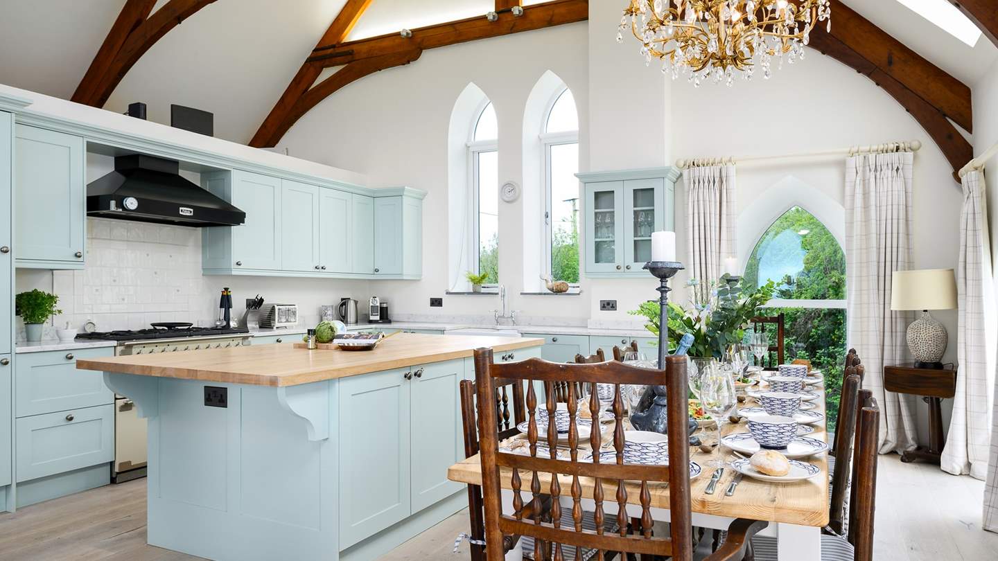The fabulous kitchen is home to everything you'll need to rustle up a feast