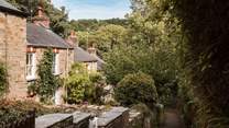 Tucked away on iconic Stippy Stappy, a terrace of Victorian cottages that feature in all seven 'Poldark' books.