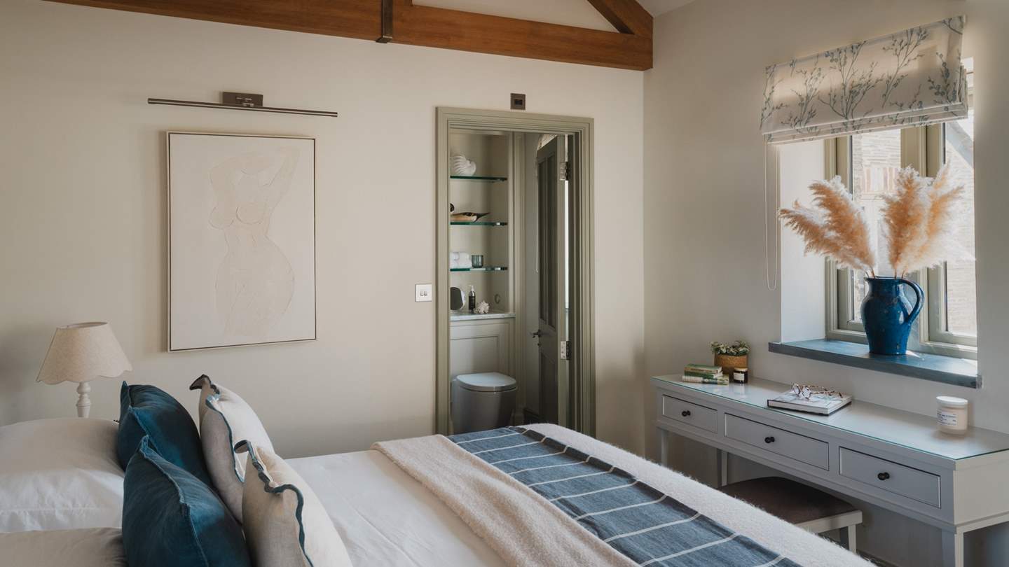 The sweet dressing table is perfect for moments of journaling 
