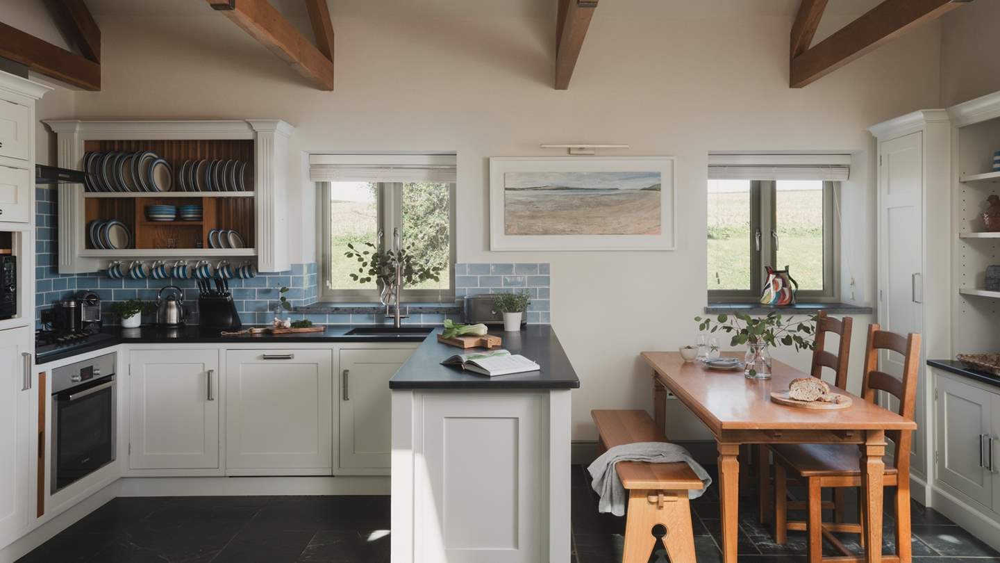 The kitchen has all you'll need to rustle up a culinary delight for your loved ones