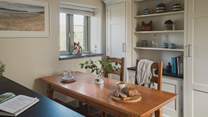 Barn Owl Roost has underfloor heating throughout the property to keep you cosy